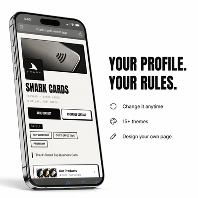 Custom Metal Shark Card