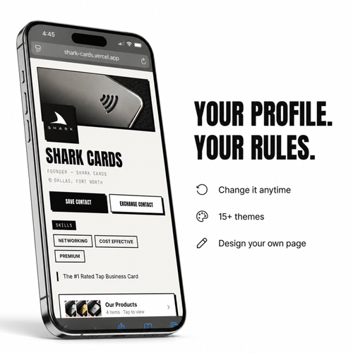 Custom Metal Shark Card