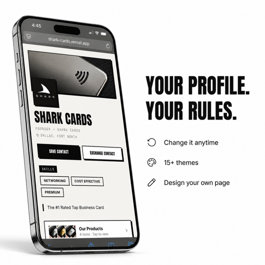 Custom Metal Shark Card