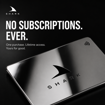 Custom Metal Shark Card