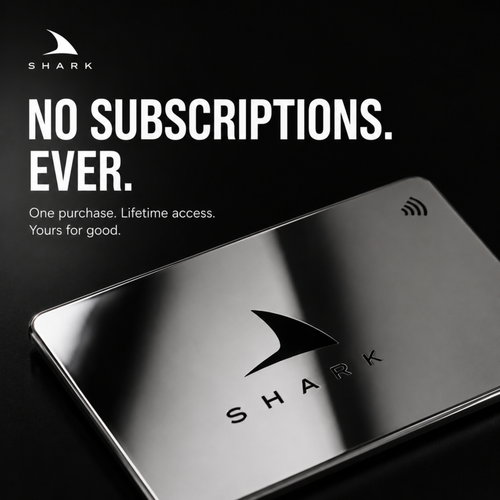 Custom Metal Shark Card